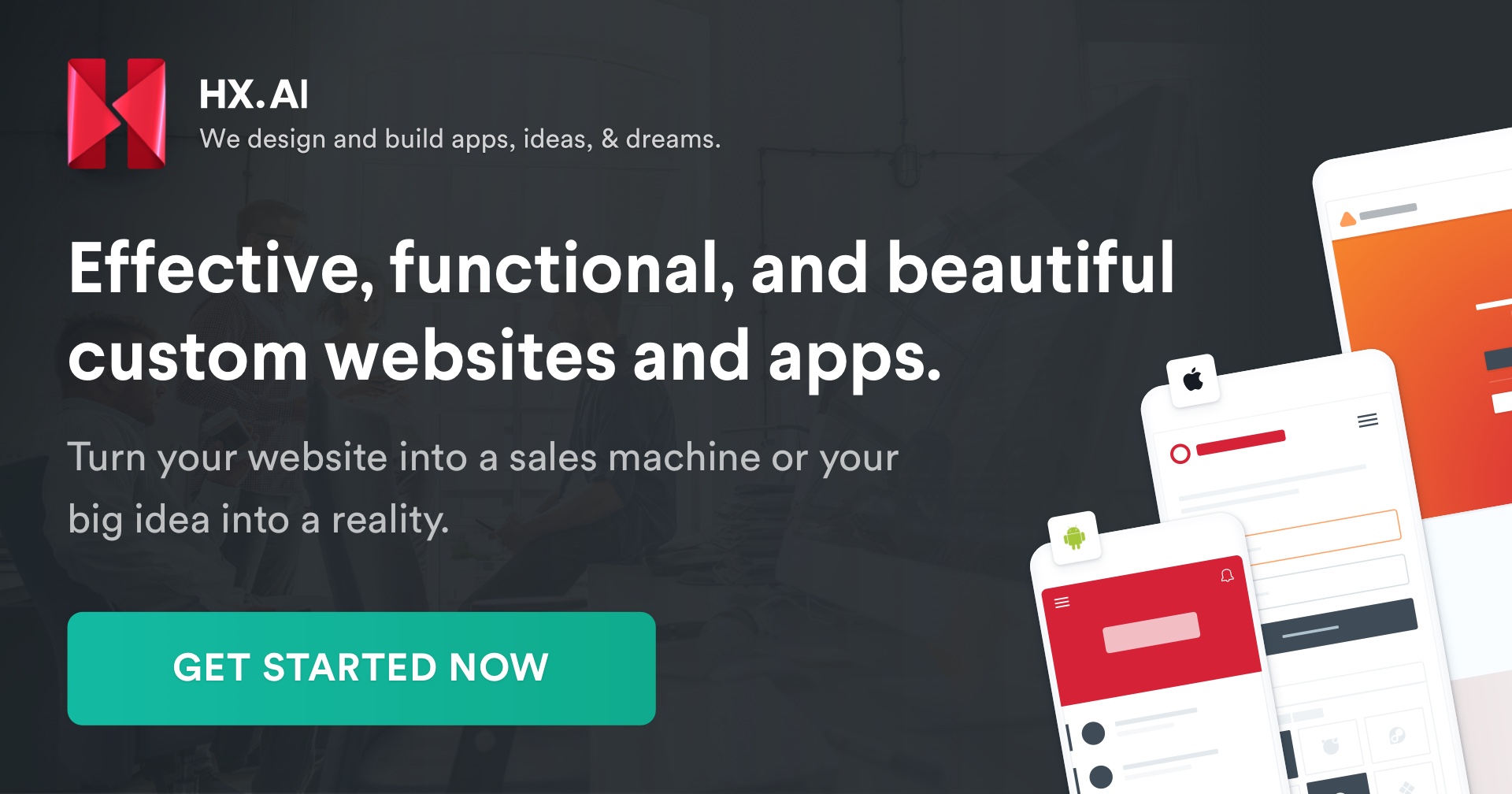 HX - Web &amp; Mobile App Design, Development and Marketing Logo